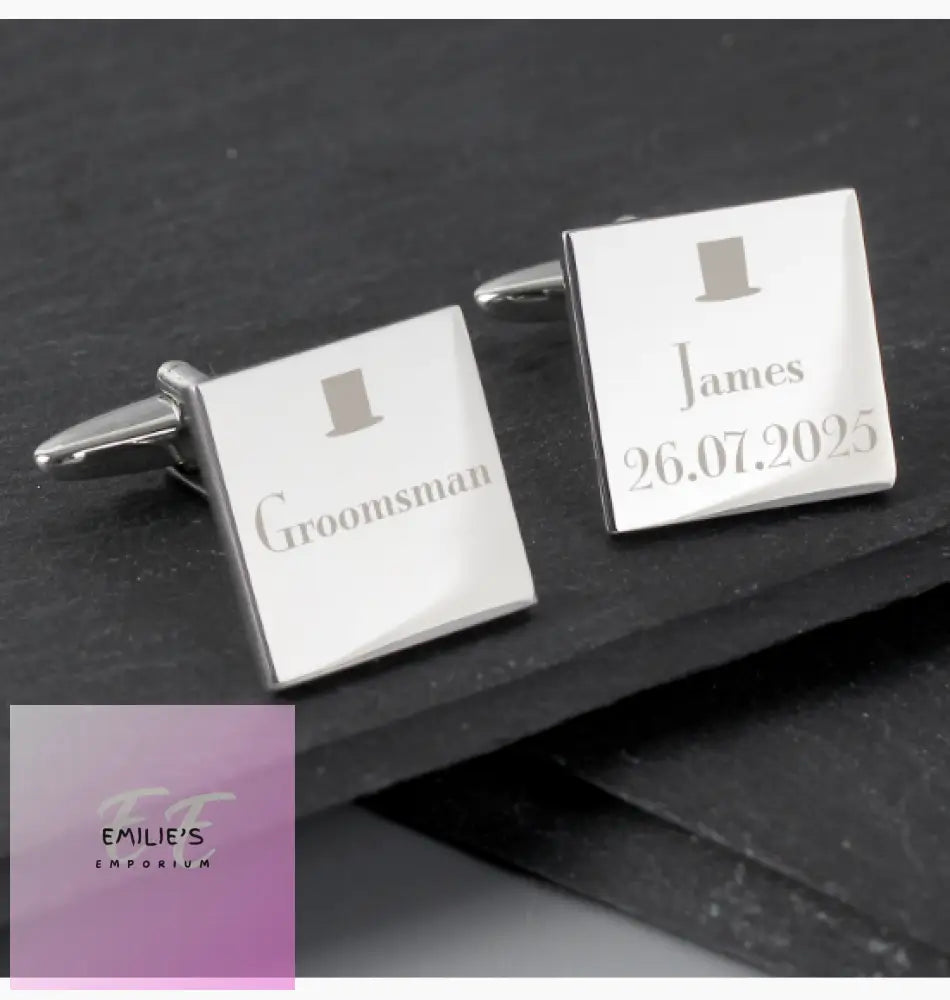 Personalised Groomsman Cufflinks