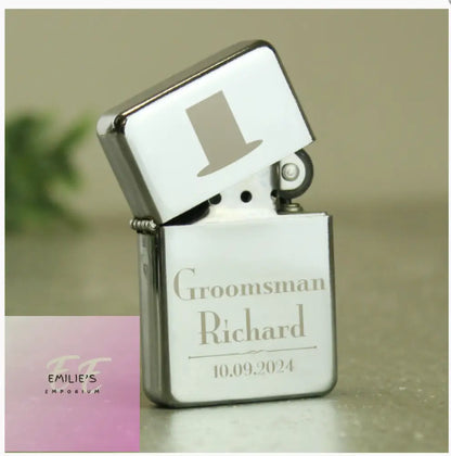 Personalised Groomsman Lighter