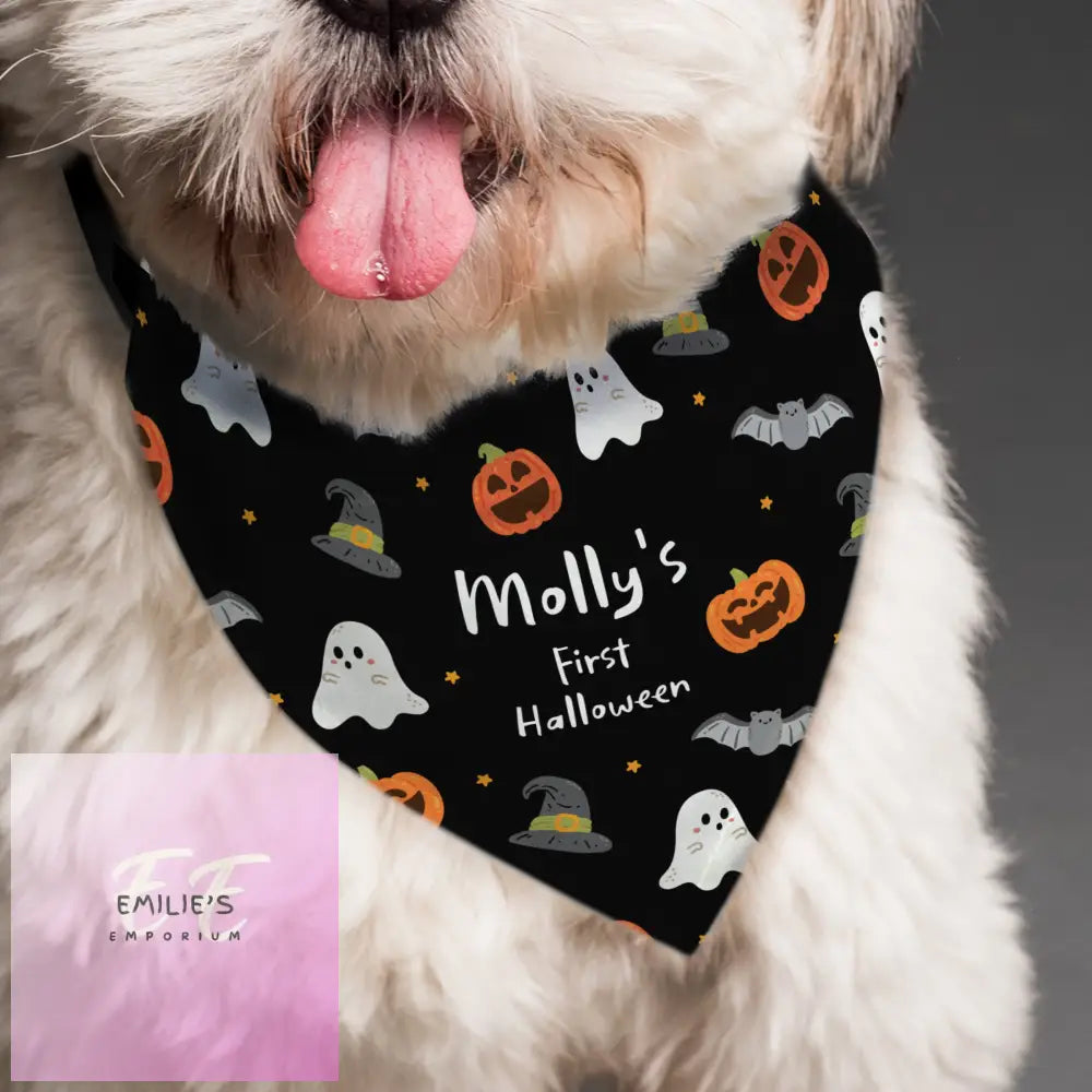 Personalised Halloween Dog Bandana