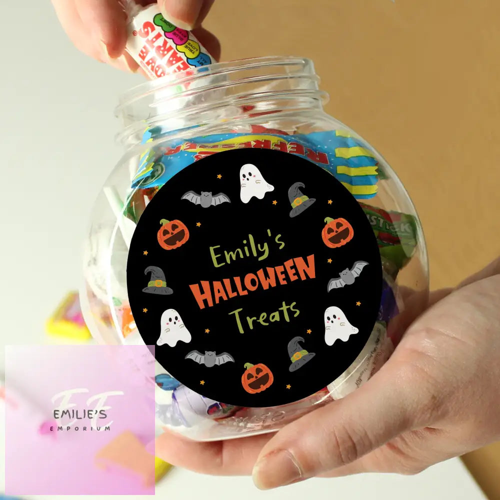 Personalised Halloween Sweets Jar