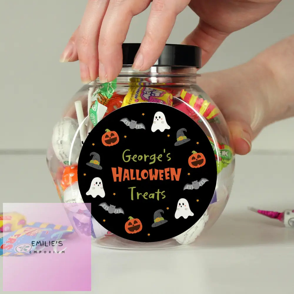 Personalised Halloween Sweets Jar