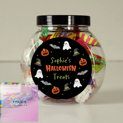 Personalised Halloween Sweets Jar