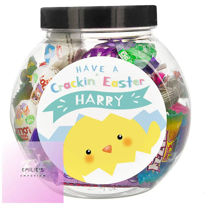 Personalised Have A Cracking Easter Sweets Jar