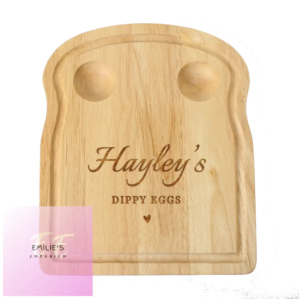 Personalised Heart Egg & Toast Board