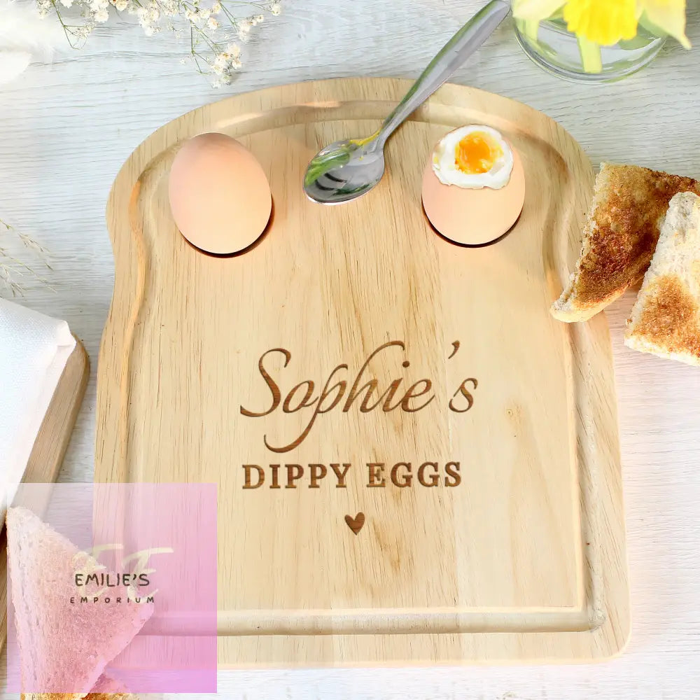 Personalised Heart Egg & Toast Board