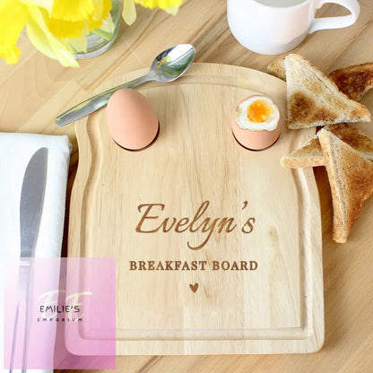 Personalised Heart Egg & Toast Board