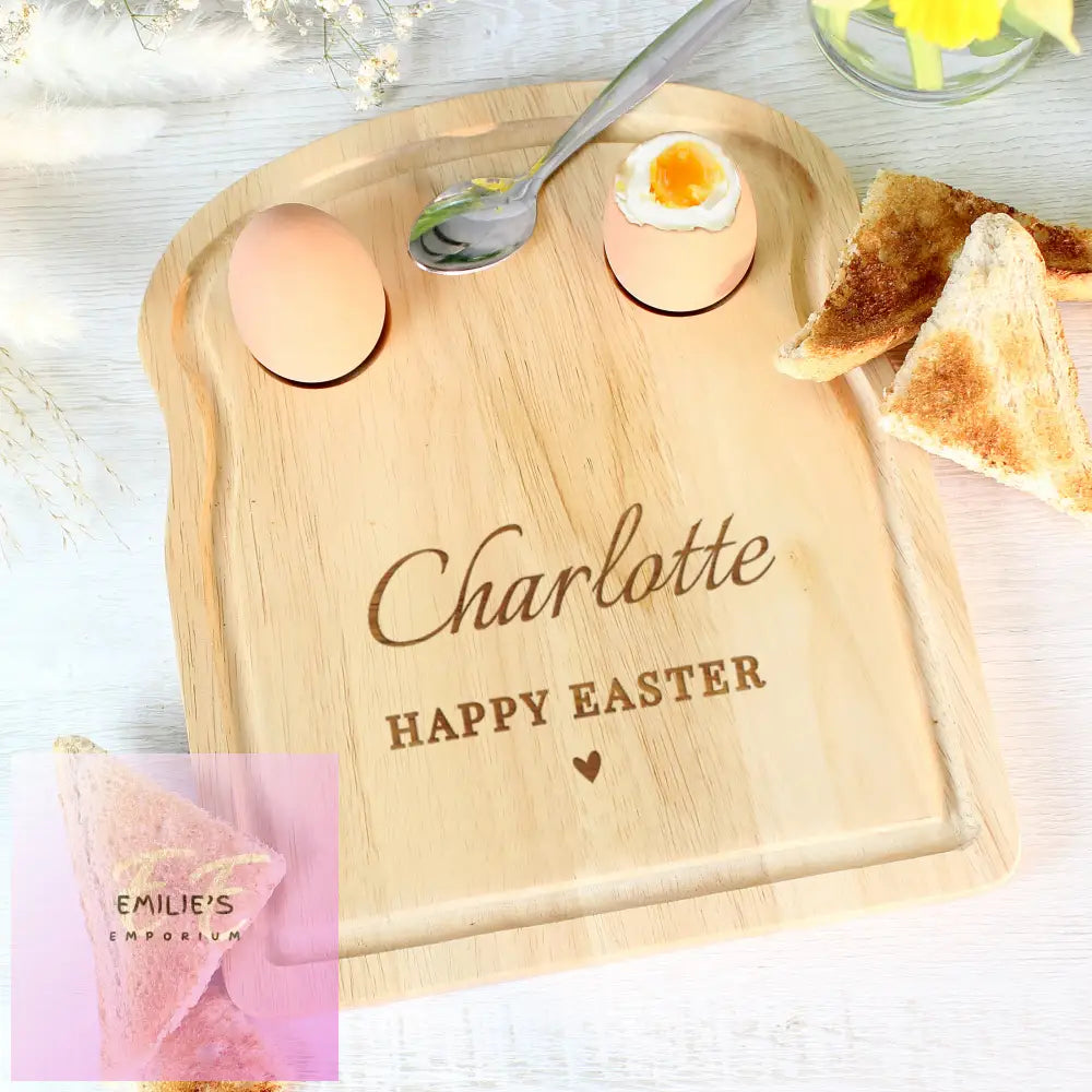 Personalised Heart Egg & Toast Board