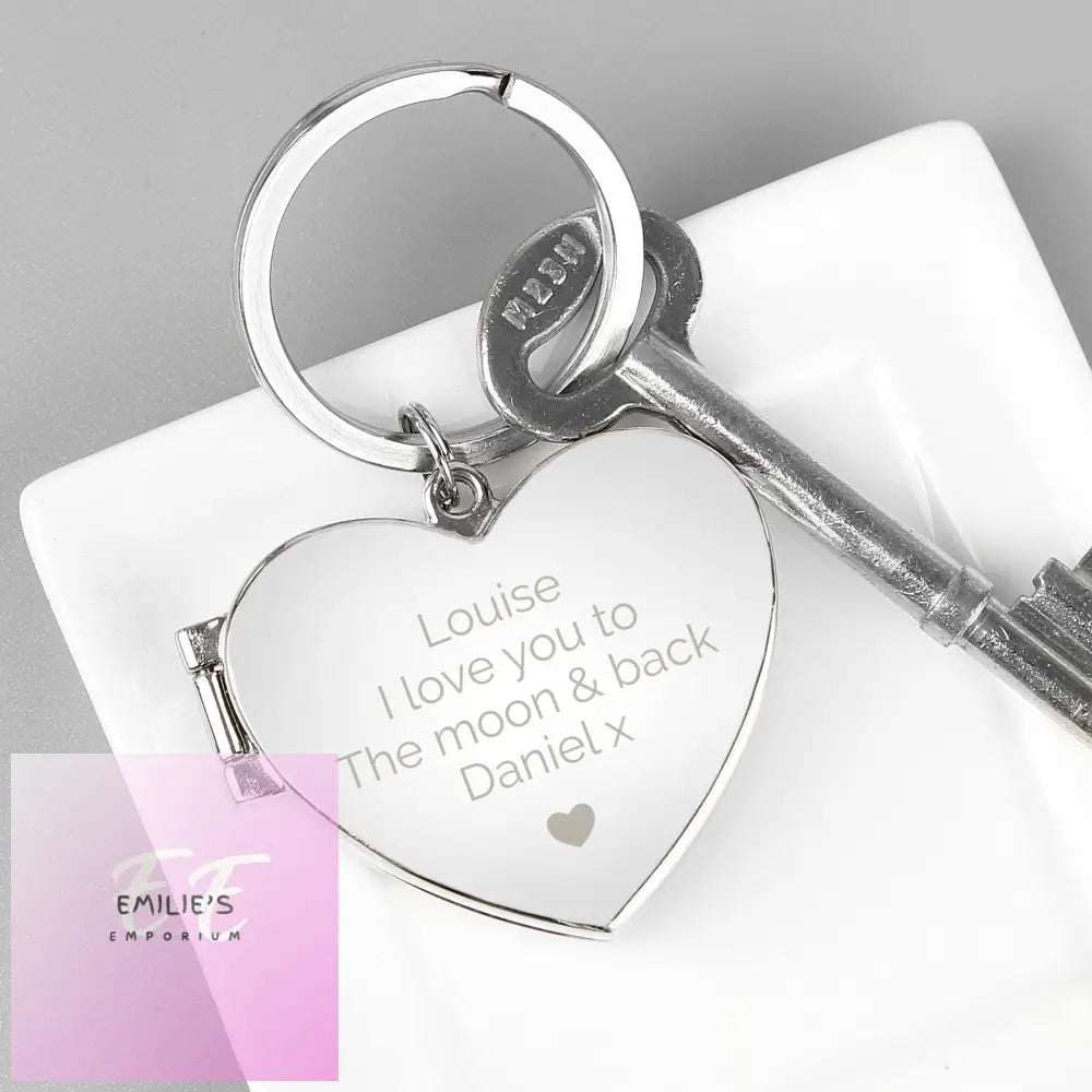 Personalised Heart Photoframe Keyring