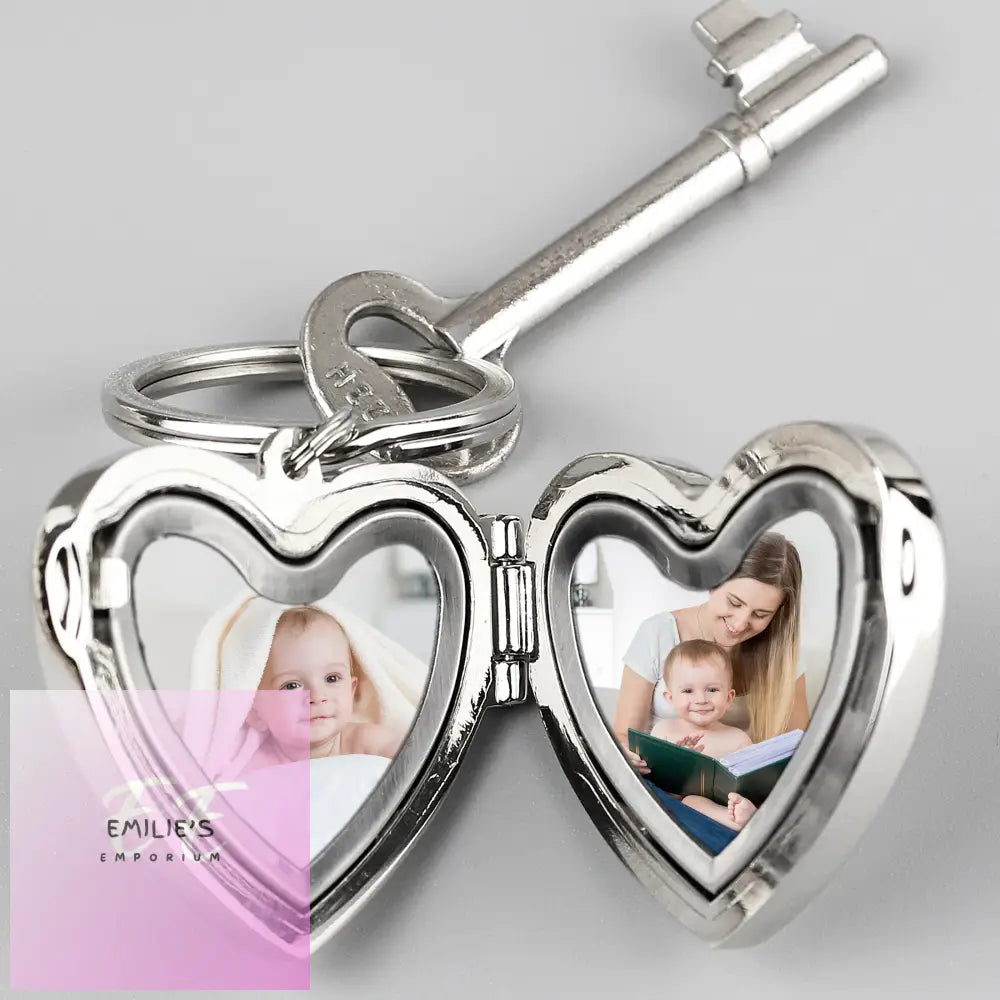 Personalised Heart Photoframe Keyring