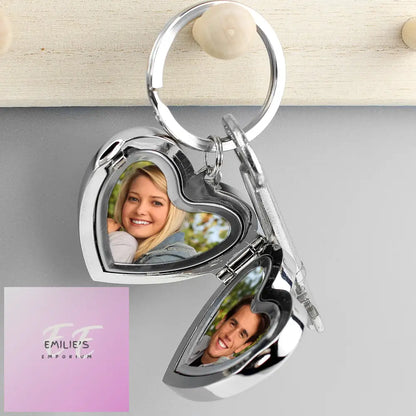 Personalised Heart Photoframe Keyring