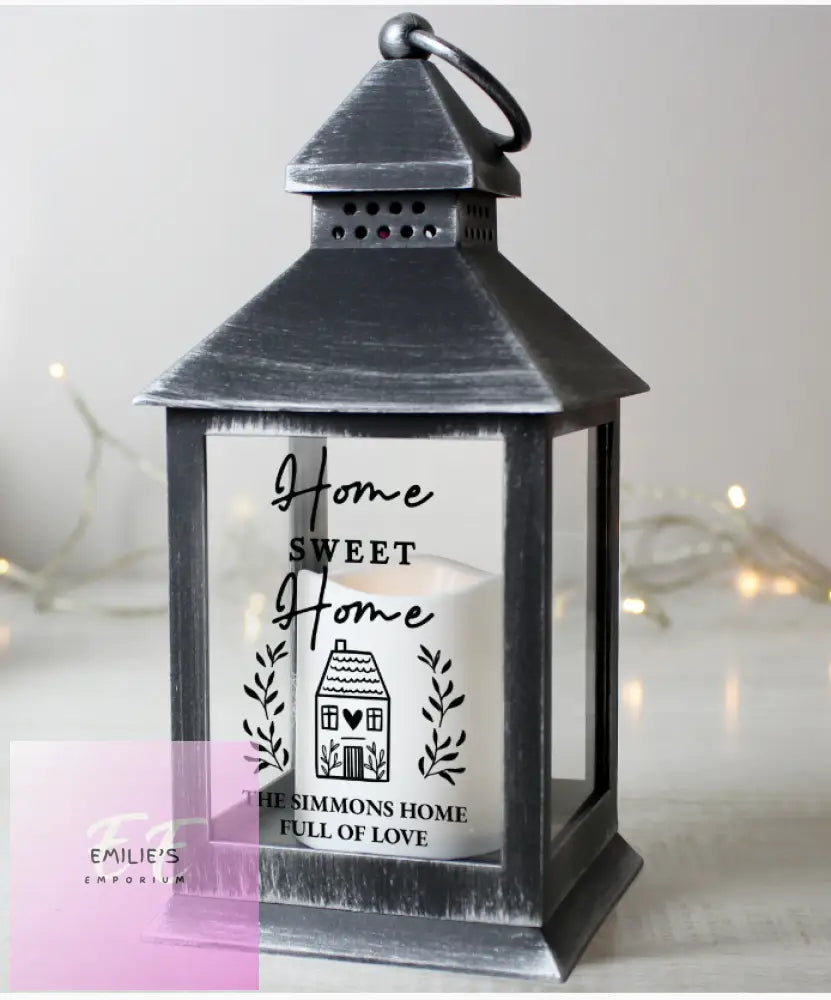 Personalised Home Black Lantern