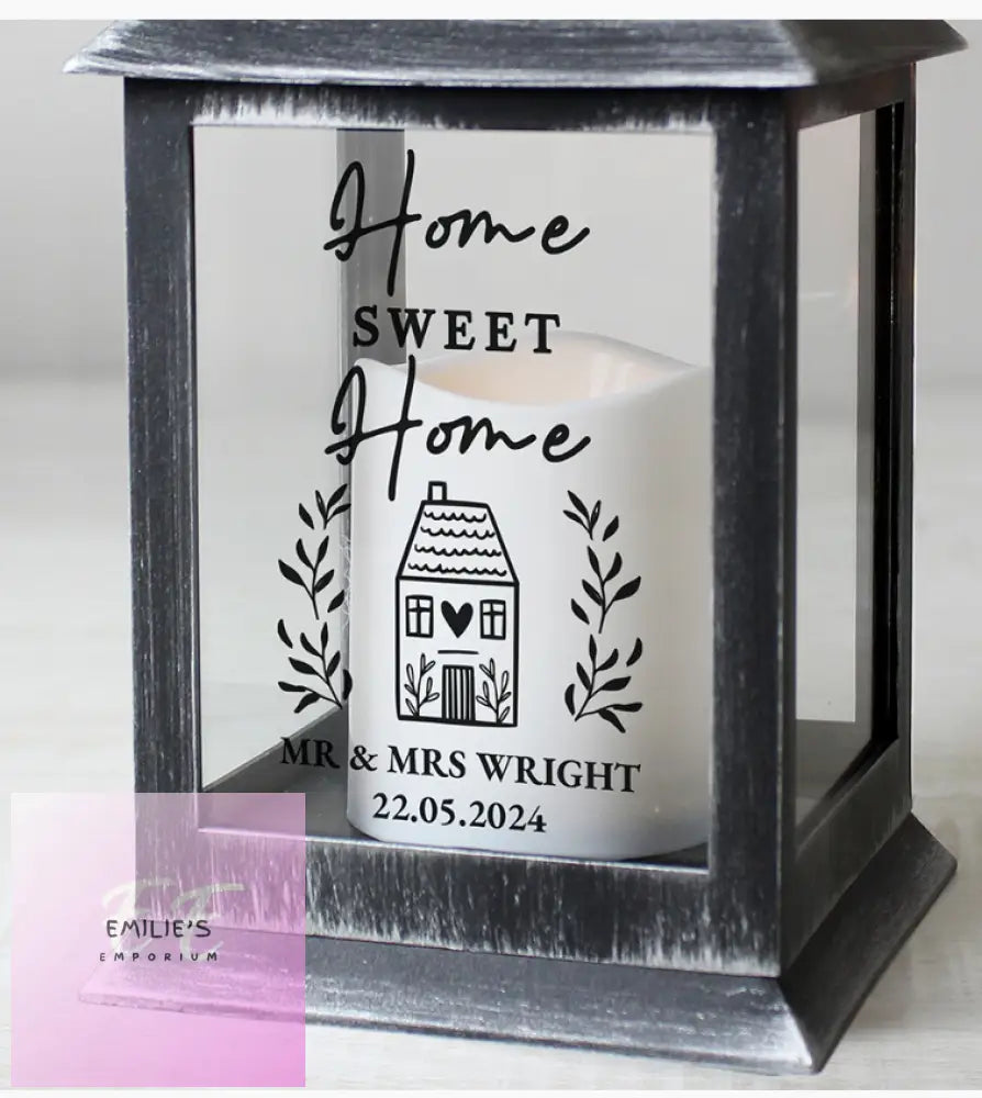 Personalised Home Black Lantern