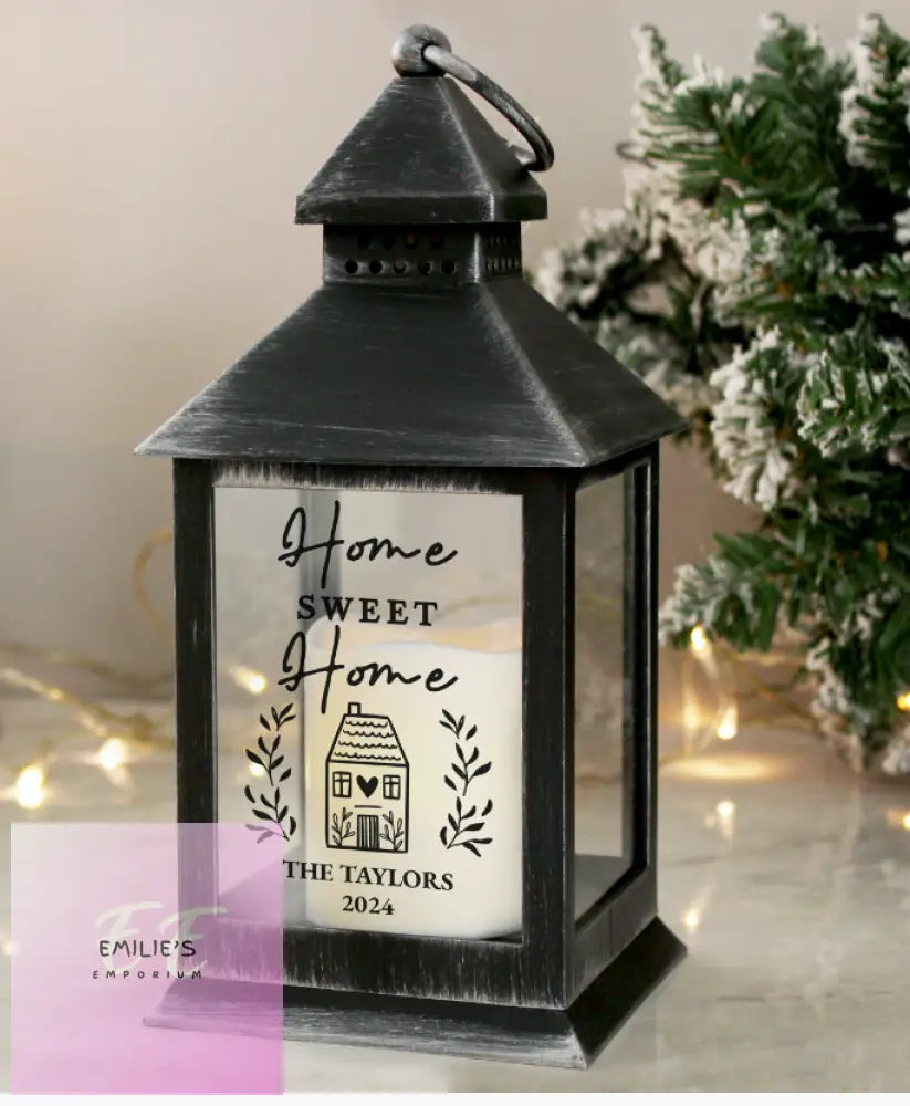 Personalised Home Black Lantern