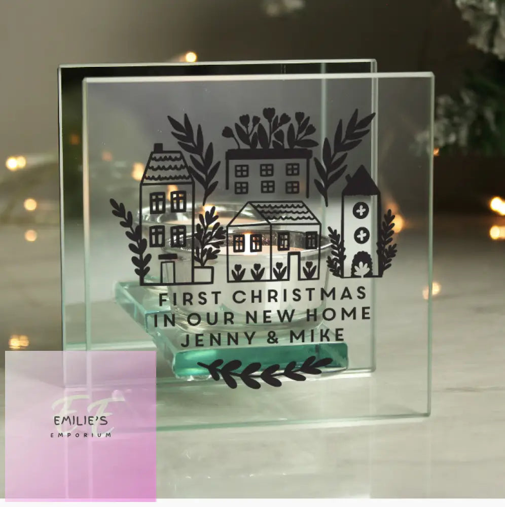 Personalised Home Glass Tealight