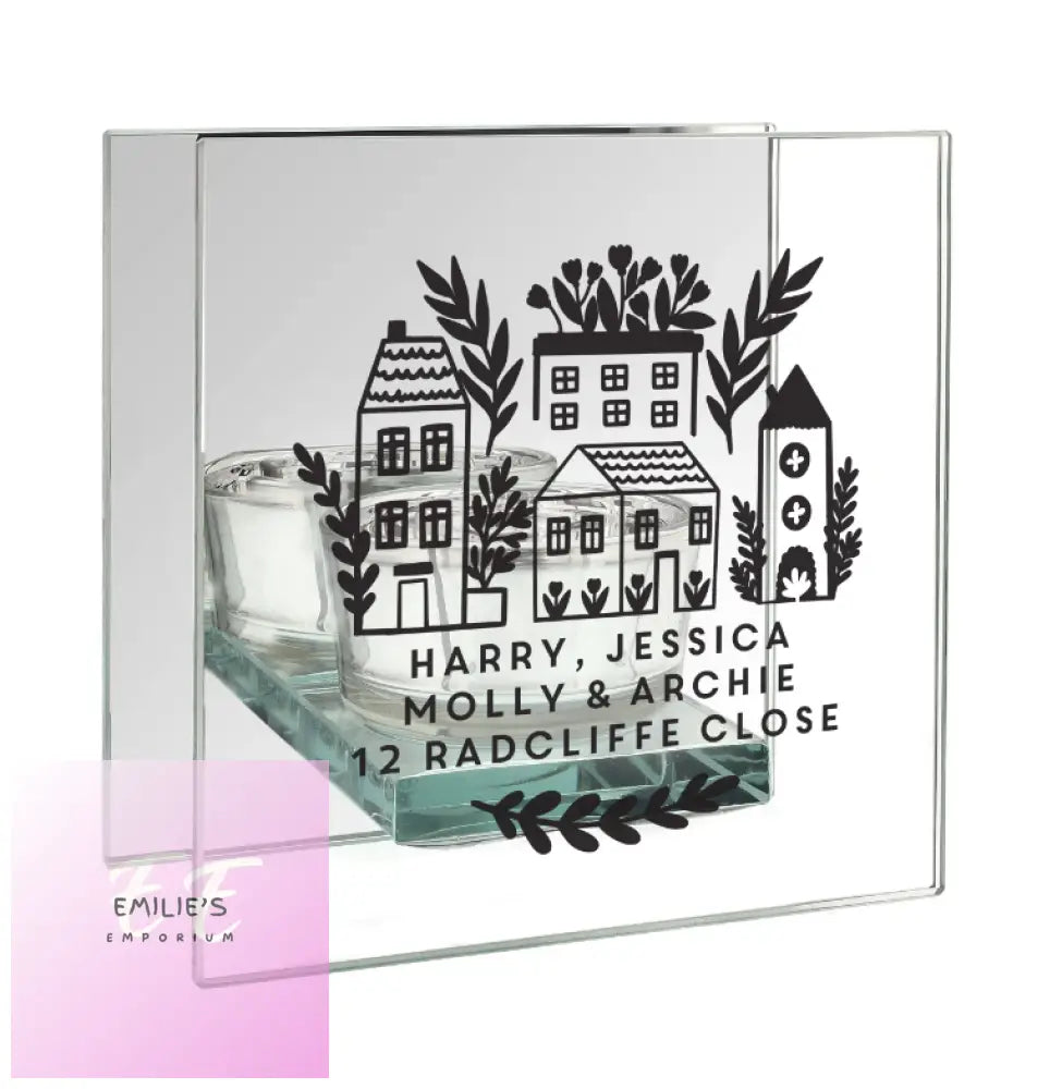 Personalised Home Glass Tealight