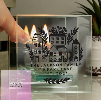 Personalised Home Glass Tealight