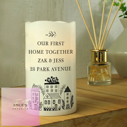 Personalised Home Led Candle