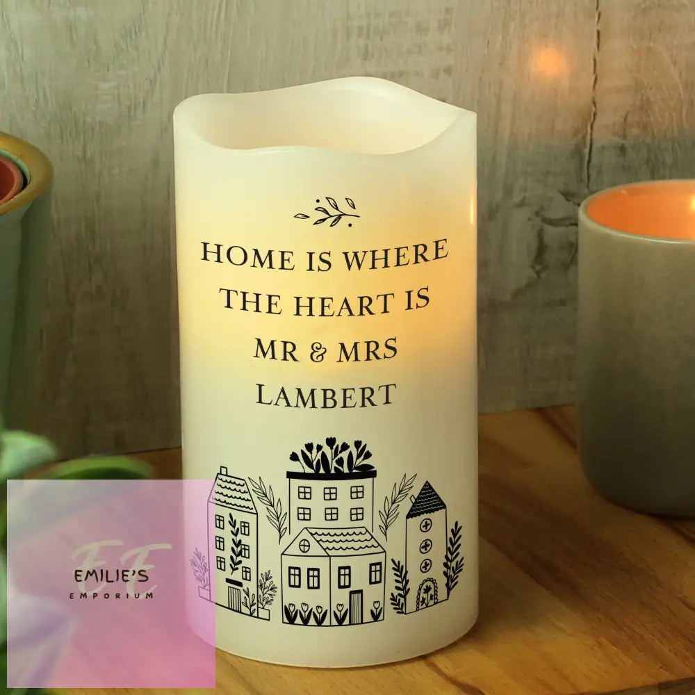 Personalised Home Led Candle