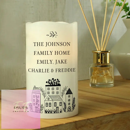 Personalised Home Led Candle