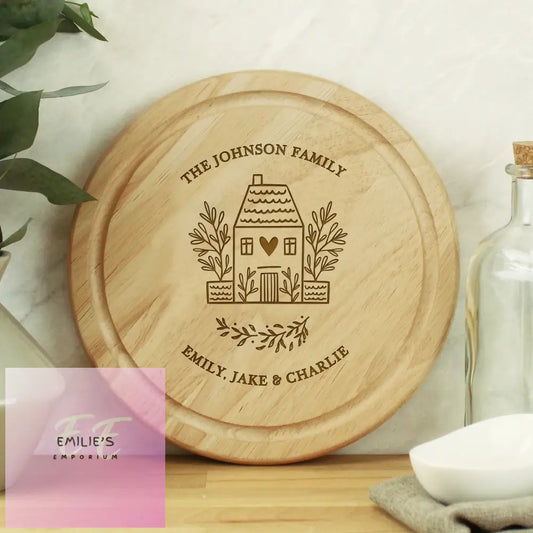 Personalised Home Round Chopping Board