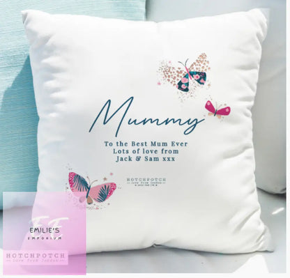 Personalised Hotchpotch Butterfly Cushion