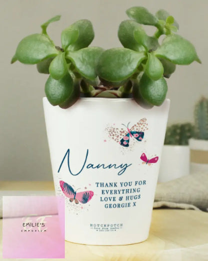 Personalised Hotchpotch Butterfly Plant Pot