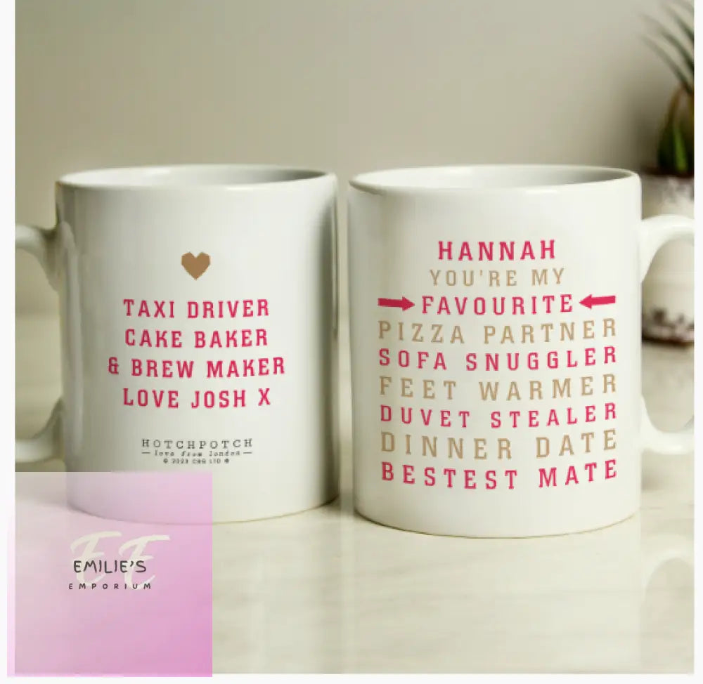 Personalised Hotchpotch My Favourite Mug