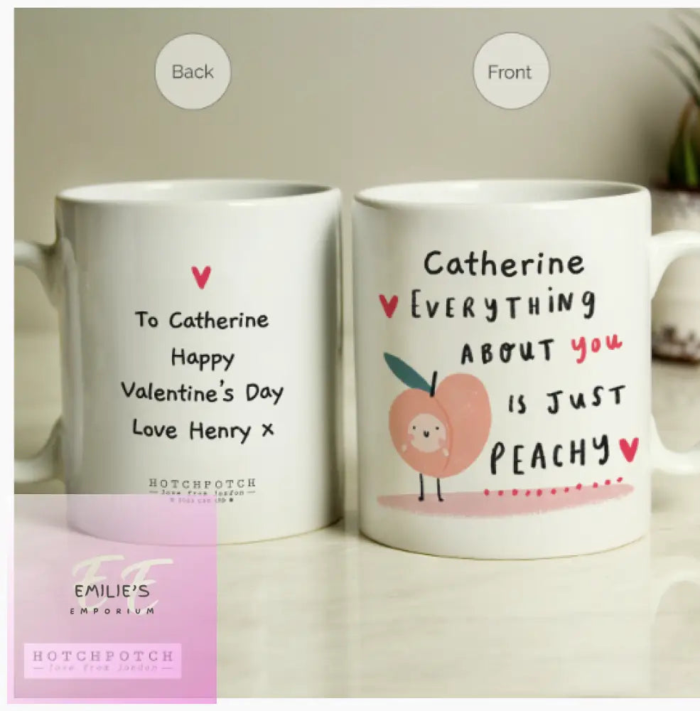 Personalised Hotchpotch Peachy Mug