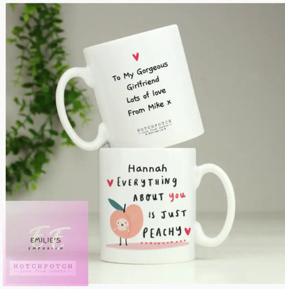 Personalised Hotchpotch Peachy Mug