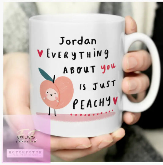 Personalised Hotchpotch Peachy Mug