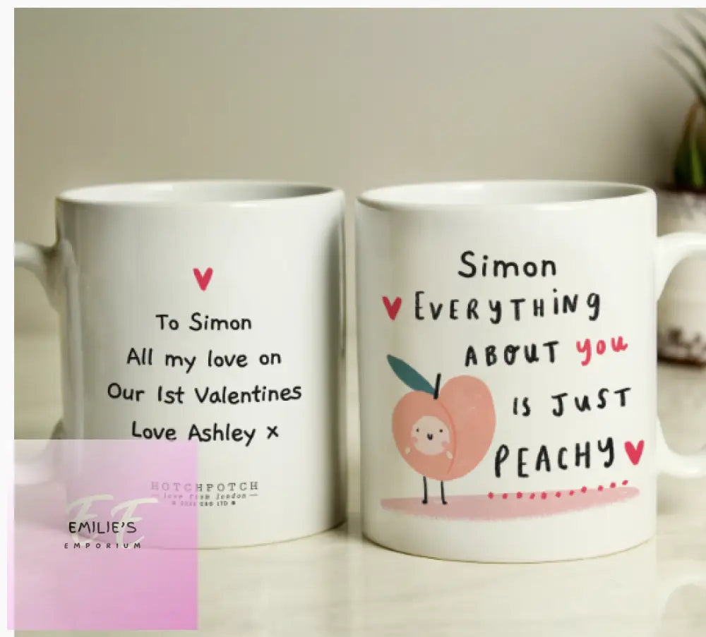 Personalised Hotchpotch Peachy Mug