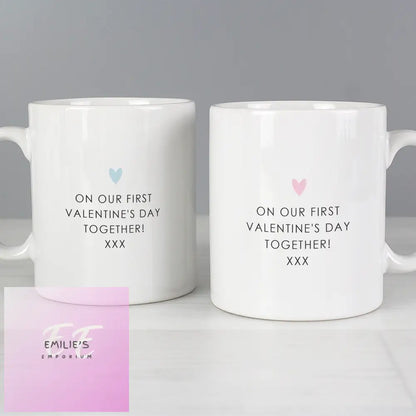 Personalised Hubby & Wifey Mug Set