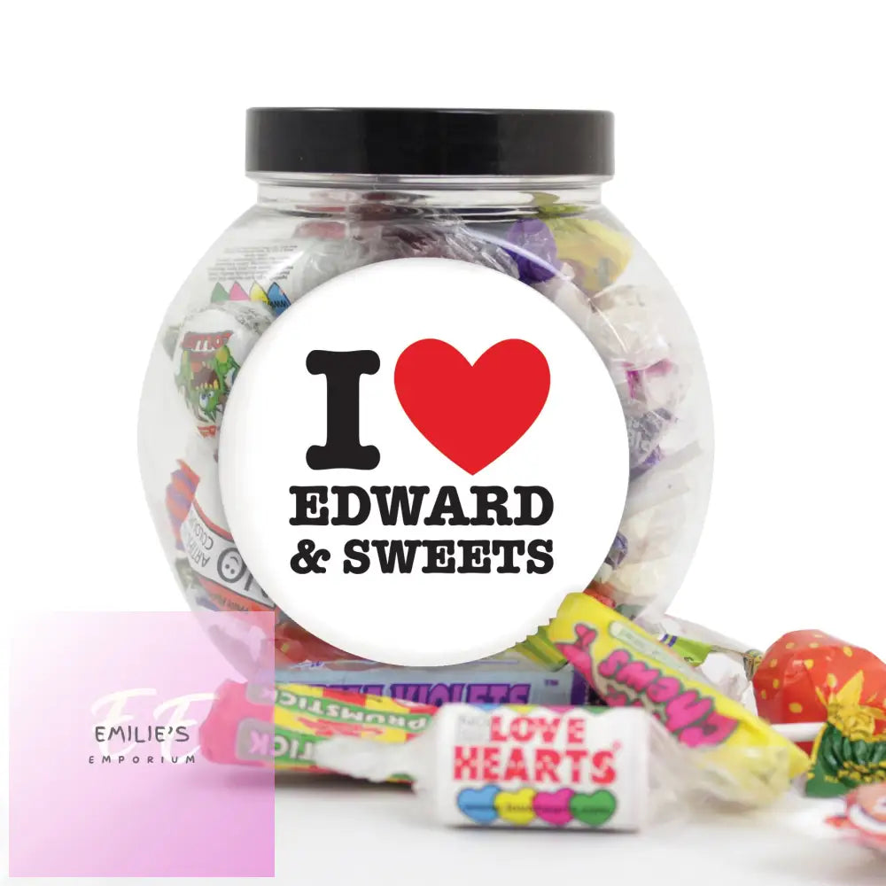 Personalised I Heart Sweet Jar