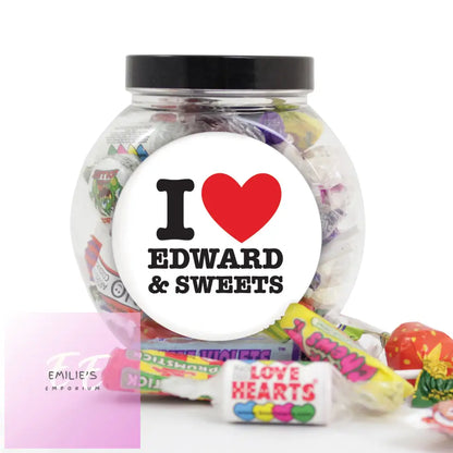 Personalised I Heart Sweet Jar