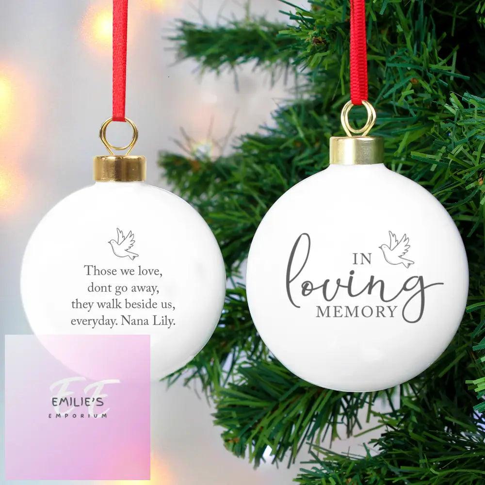 Personalised In Loving Memory Bauble