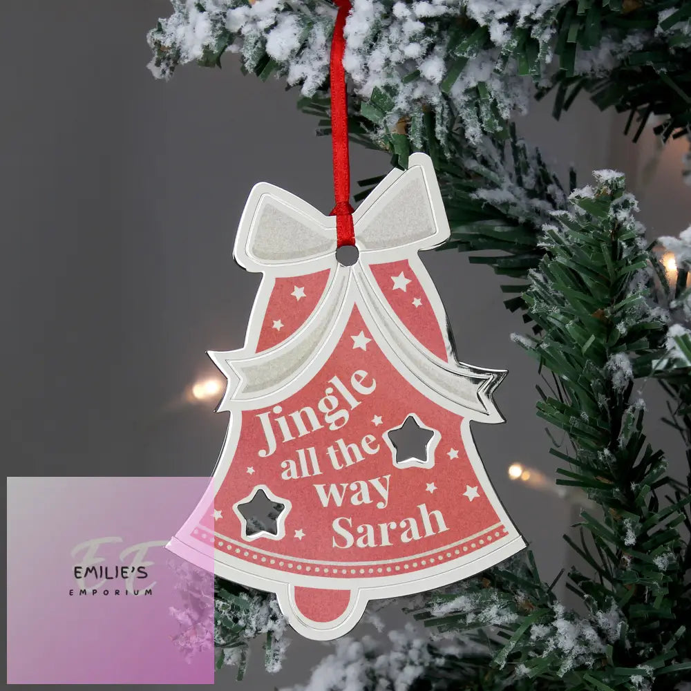 Personalised Jingle All The Way Bell Decoration