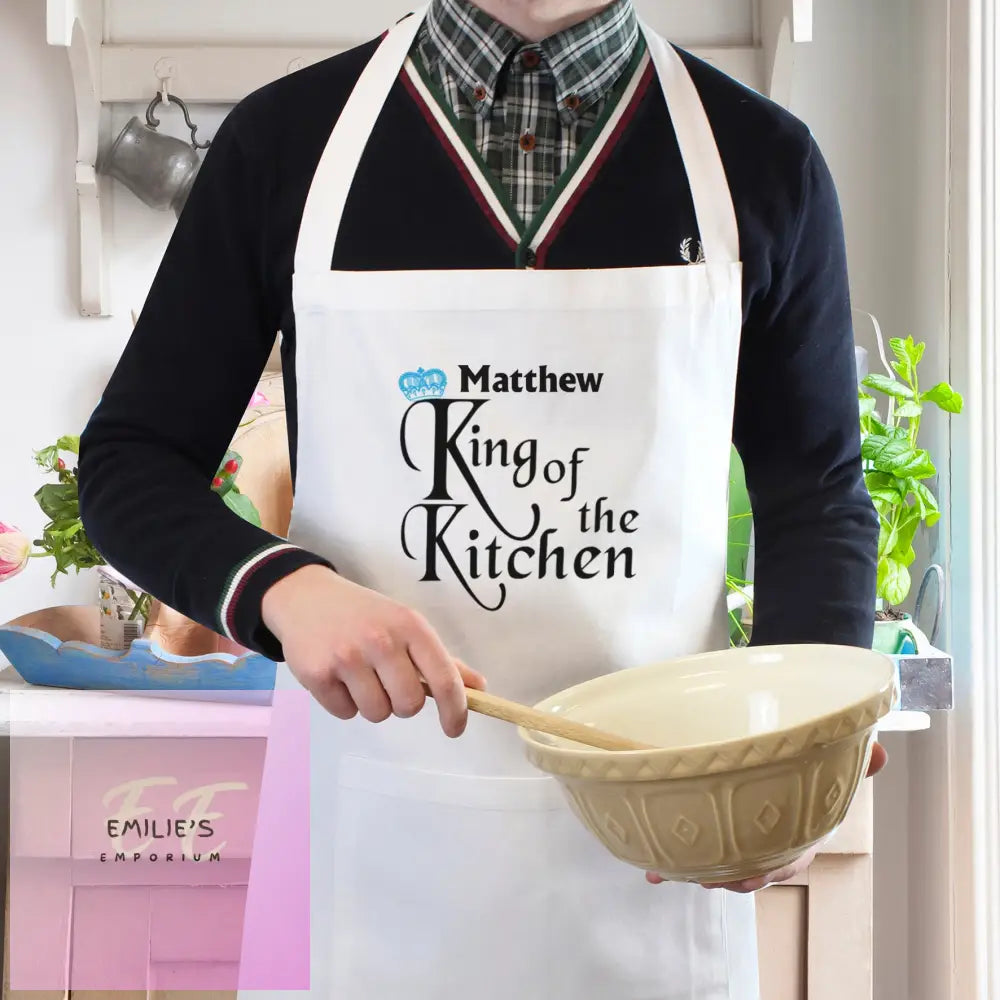 Personalised King Of The Kitchen Apron