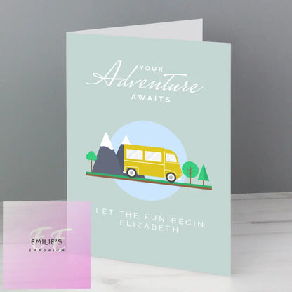 Personalised Leaving Retirement Adventure Card