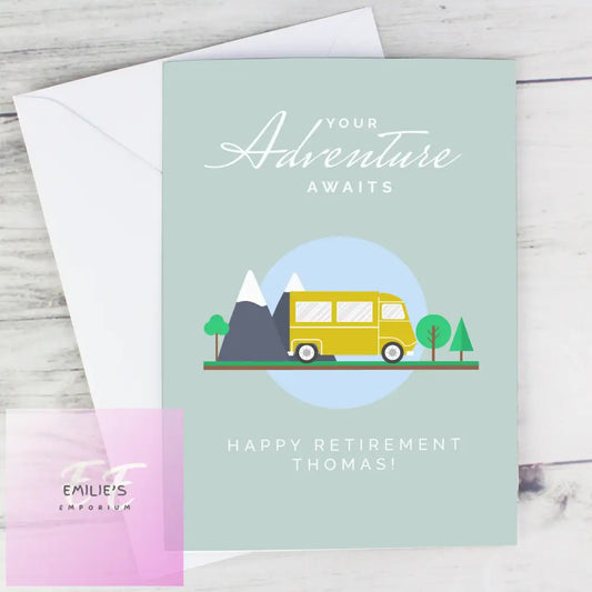 Personalised Leaving Retirement Adventure Card