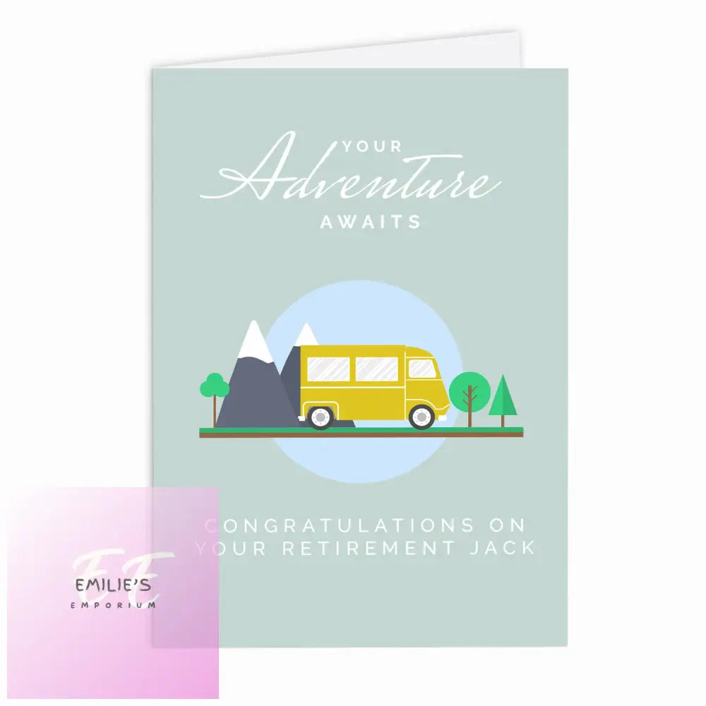 Personalised Leaving Retirement Adventure Card