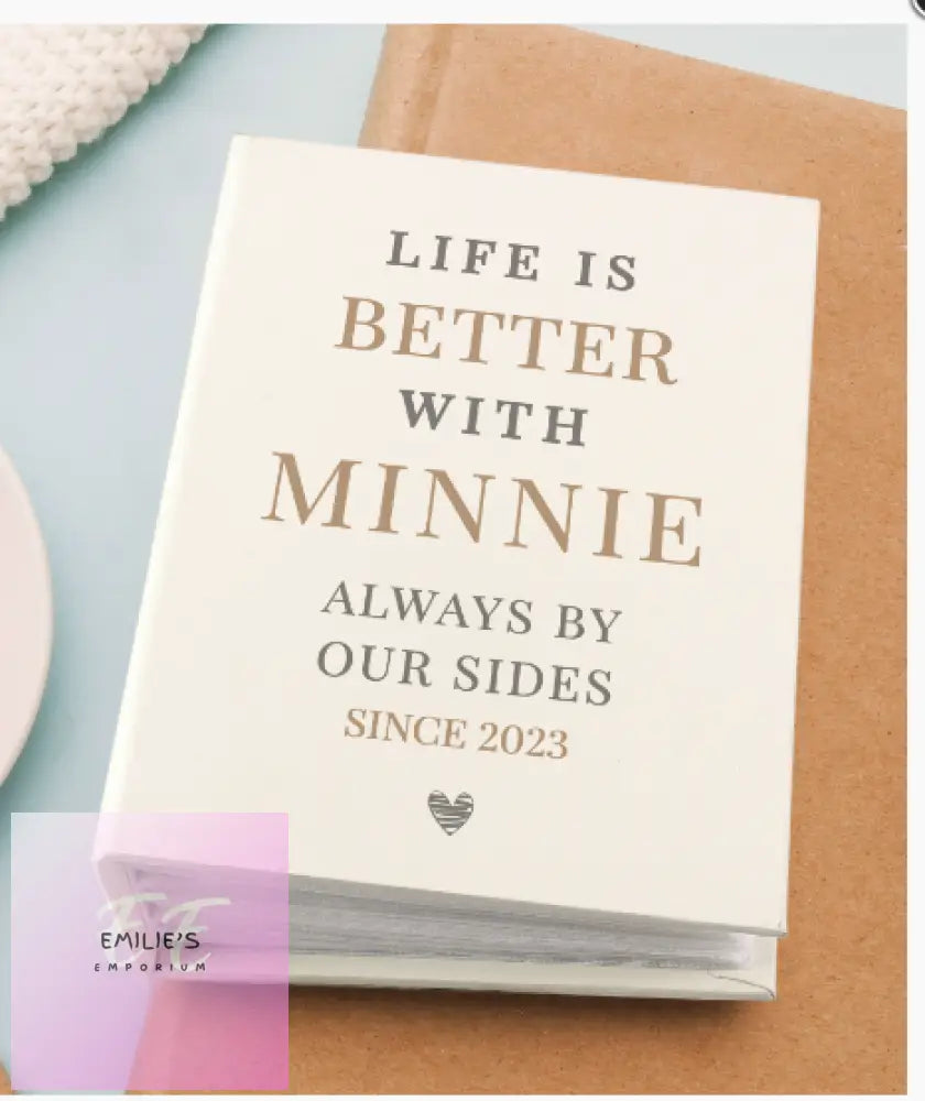 Personalised Life Is Better With 6X4 Photo Album With Sleeves