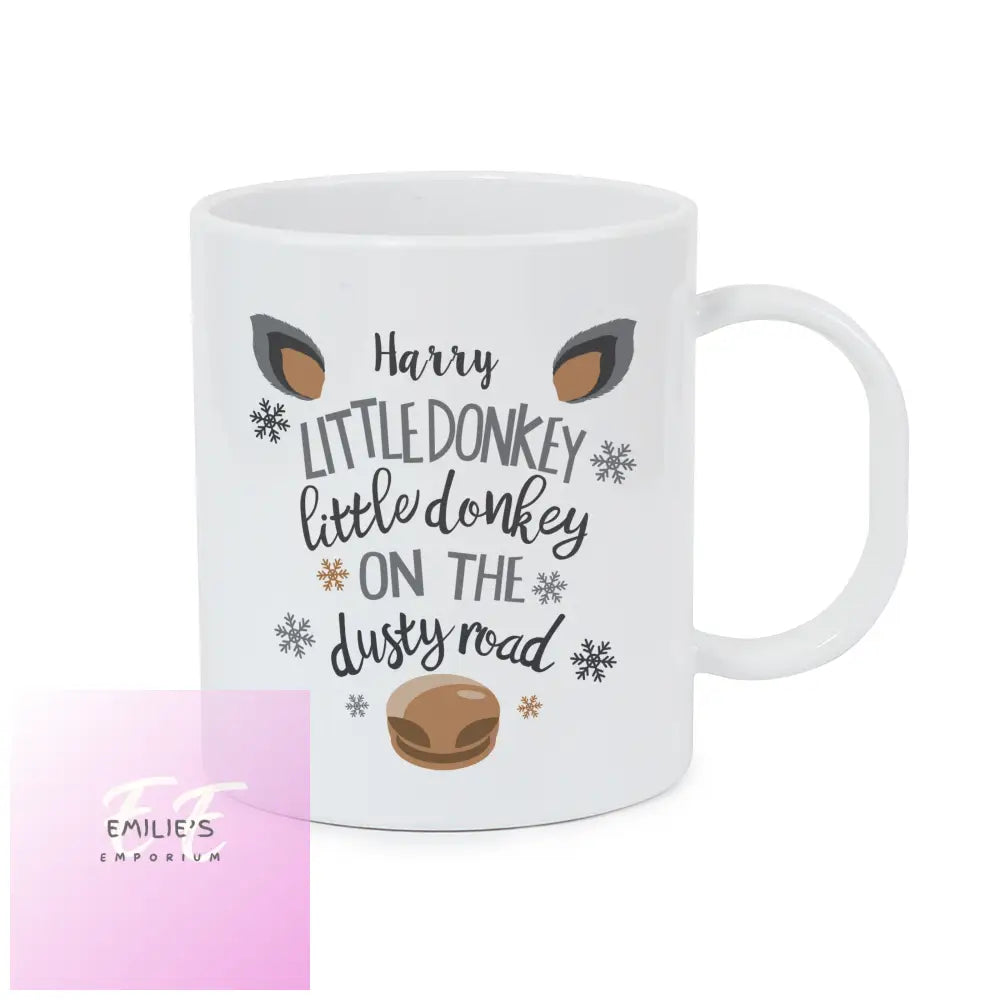 Personalised Little Donkey Plastic Mug