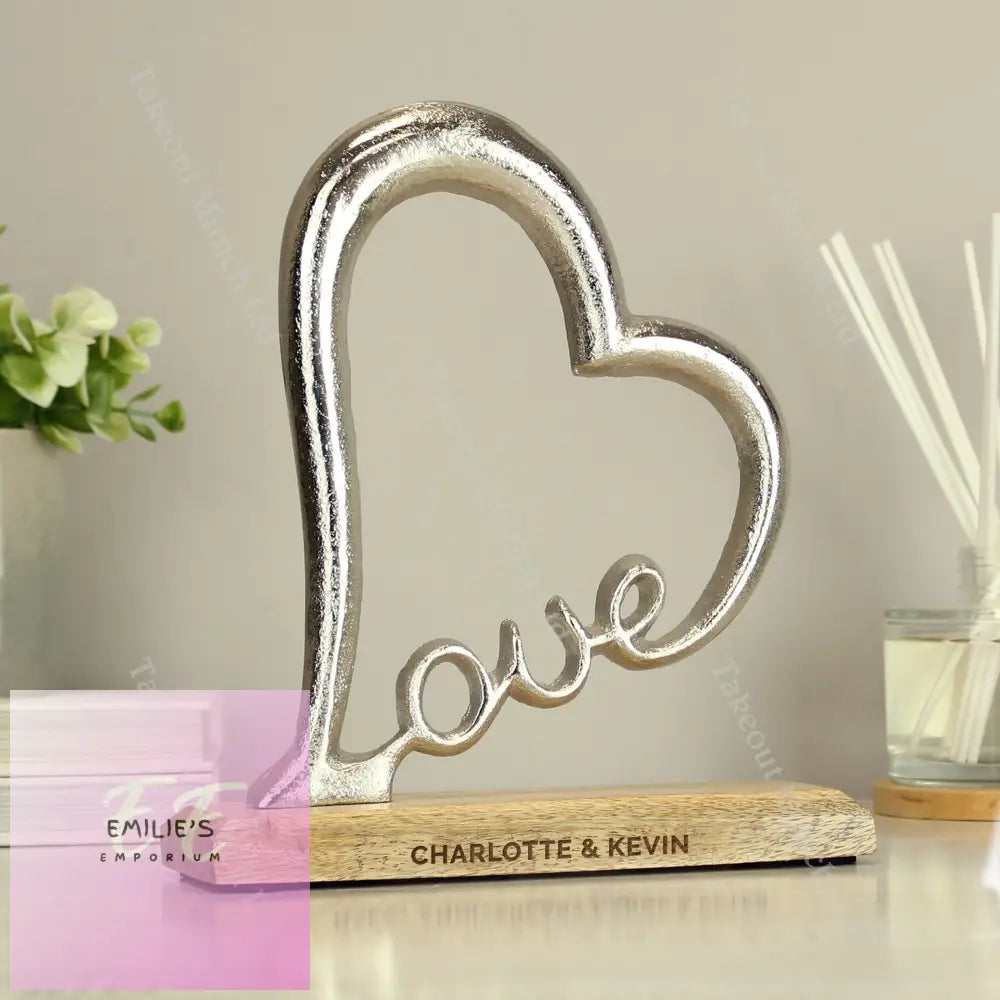 Personalised Love Heart Ornament