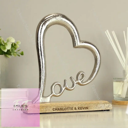 Personalised Love Heart Ornament