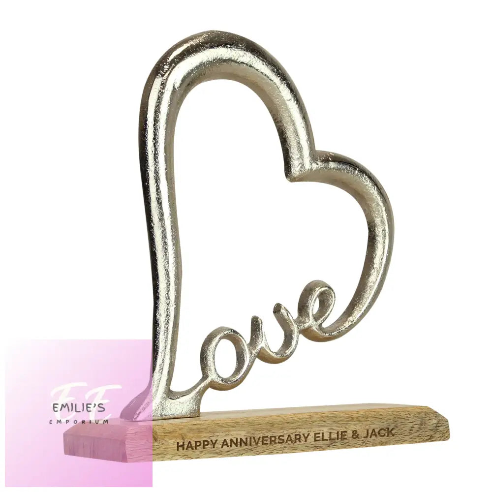 Personalised Love Heart Ornament Ornament