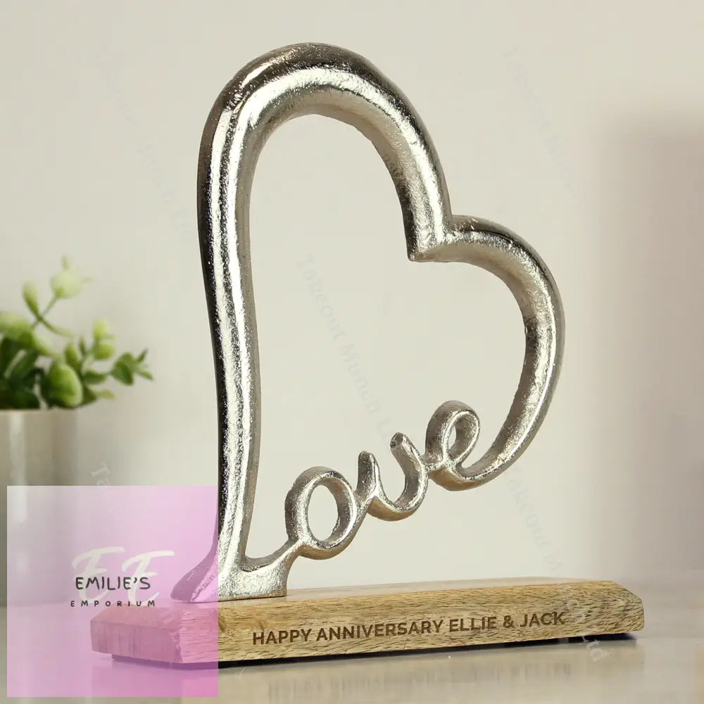 Personalised Love Heart Ornament