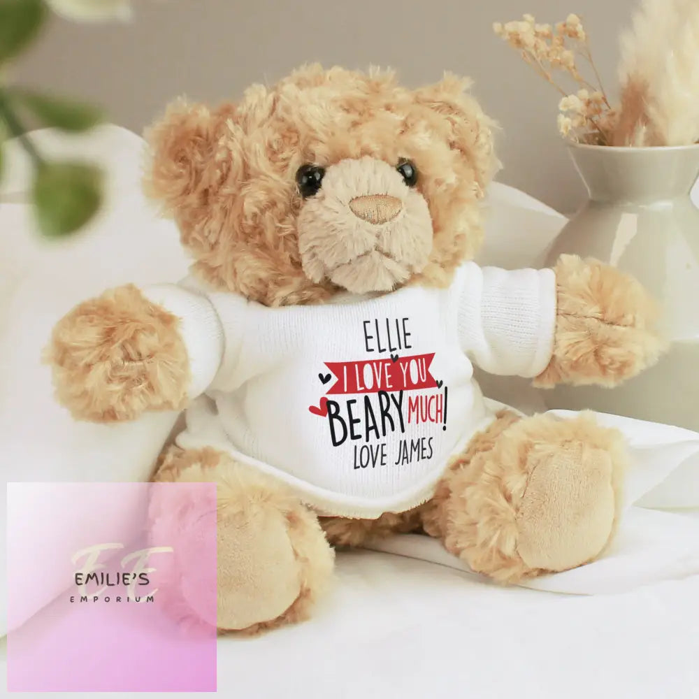 Personalised Love You Beary Much Teddy Bear