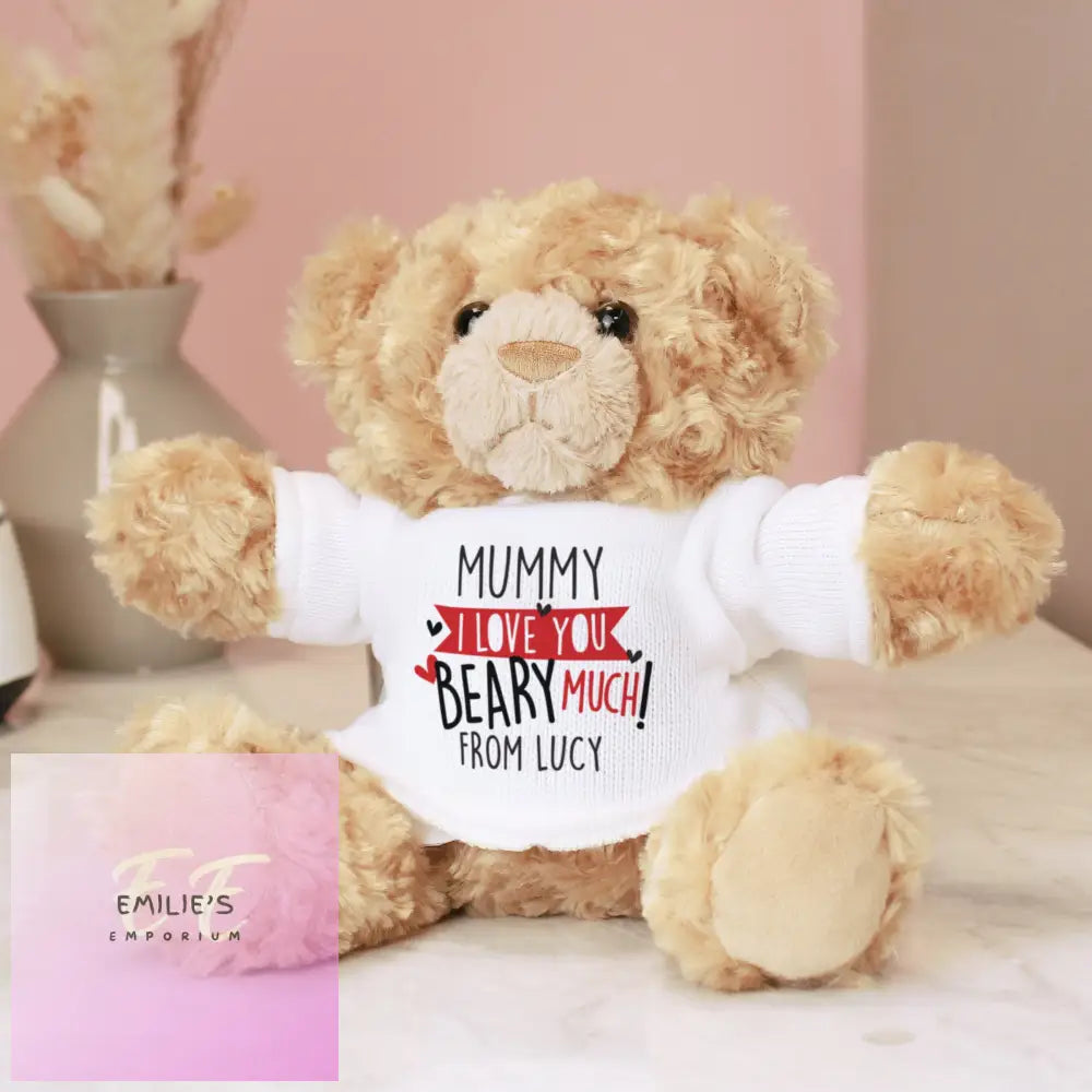 Personalised Love You Beary Much Teddy Bear