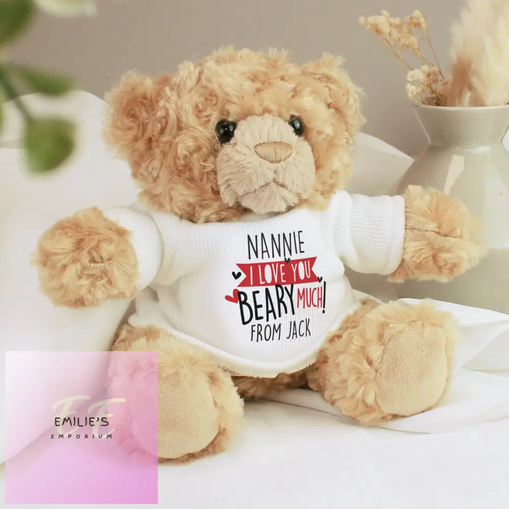 Personalised Love You Beary Much Teddy Bear