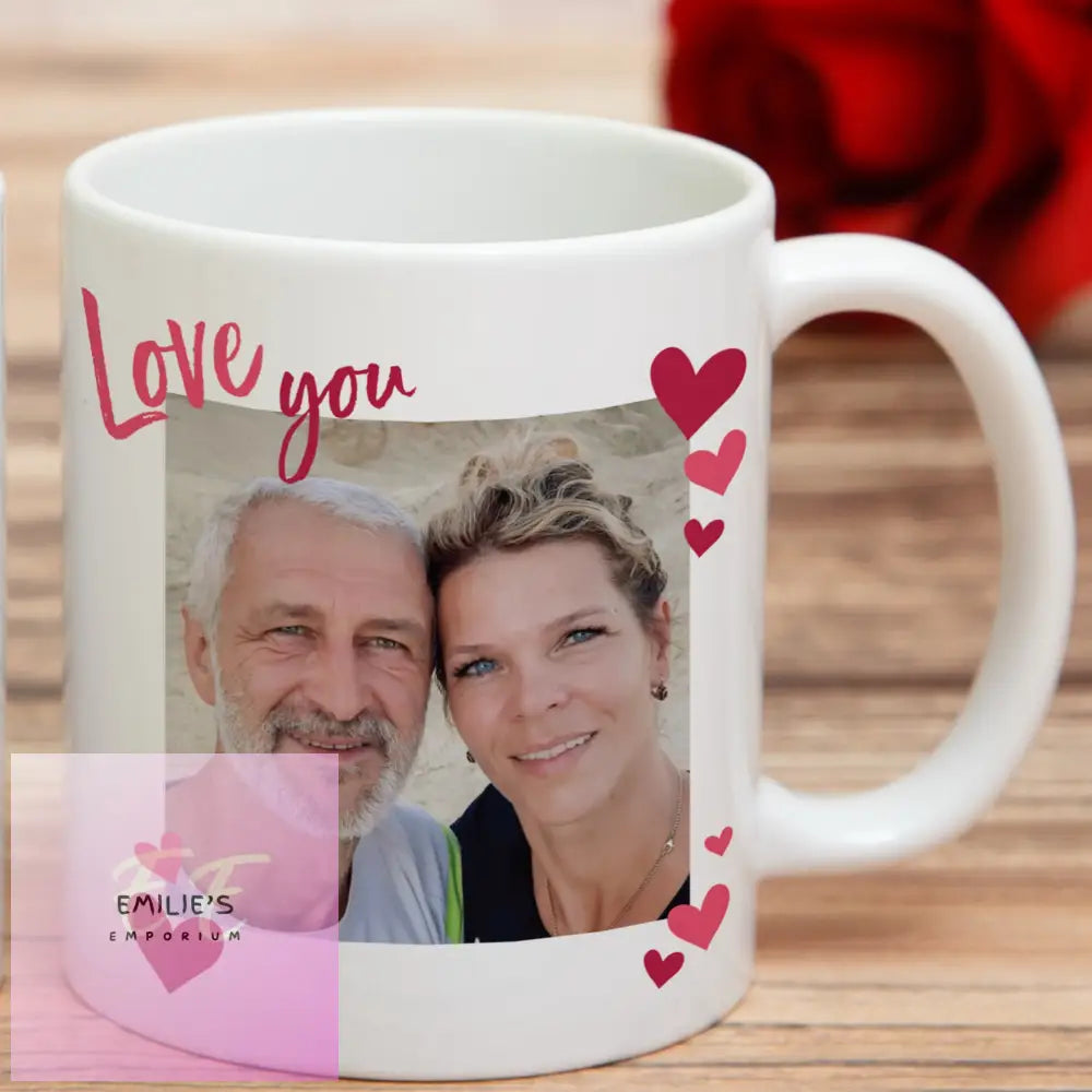 Personalised Love You Photo Upload Mug